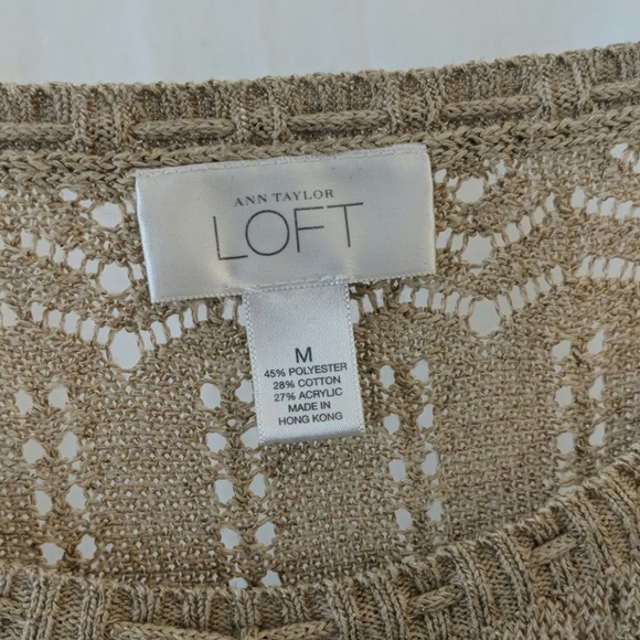 Ann Taylor Loft tan sweater - size medium - Picture 4 of 4
